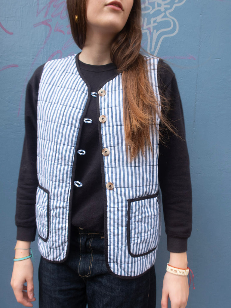 Waistcoat Quilted - Striped #1