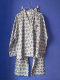 Pyjamas Blockprint - Cloud Blue