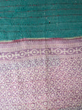 Kantha Throw 318 purple/green