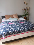 Kantha Throw 319 black