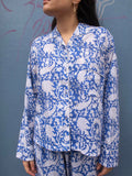 Pyjamas Blockprint - Blue Flower