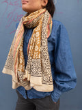 Bagru Scarf - Mustard 04