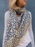 Bagru Scarf - Blue