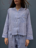 Pyjamas Blockprint - Blue Stripe