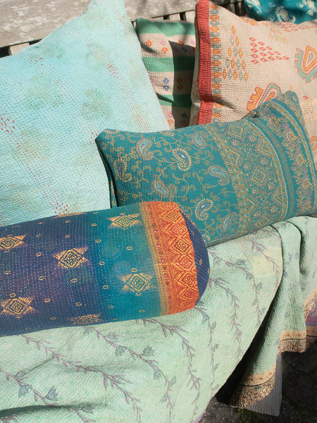 Kantha Cushion Cylinder - 144