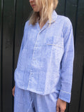 Pyjamas Blockprint - Blue Stripe