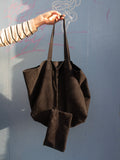 Suede Shopper Bag Marrakech - Black