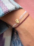 Bracelet Mineral Stones - Hamsa - Rose Quartz