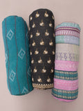 Kantha Cushion Cylinder - 236 black