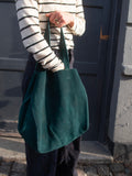 Suede Shopper Bag Marrakech - Green