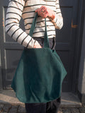 Suede Shopper Bag Marrakech - Green