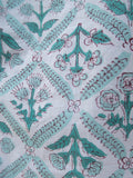 Pyjamas Blockprint - Green Flower