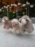 Nepali Felt Sheep - White