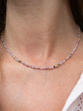 Necklace Mineral Stones - Multi Rose