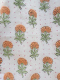 Pyjamas Blockprint - Orange Flower