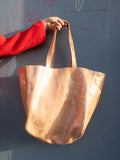 Suede Shopper Bag Marrakech - Rose Gold